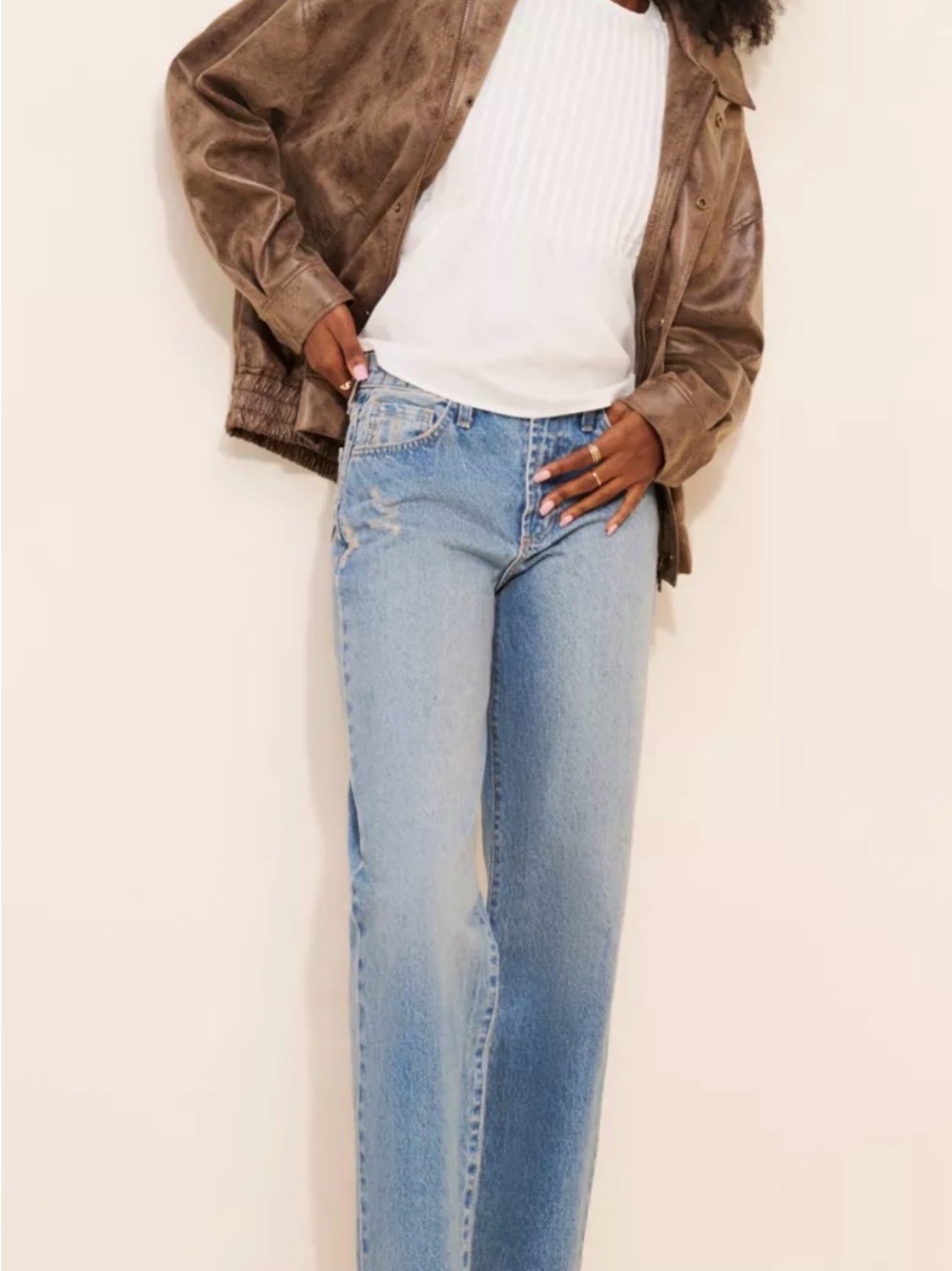 Just black denim straight leg jeans - sz 30